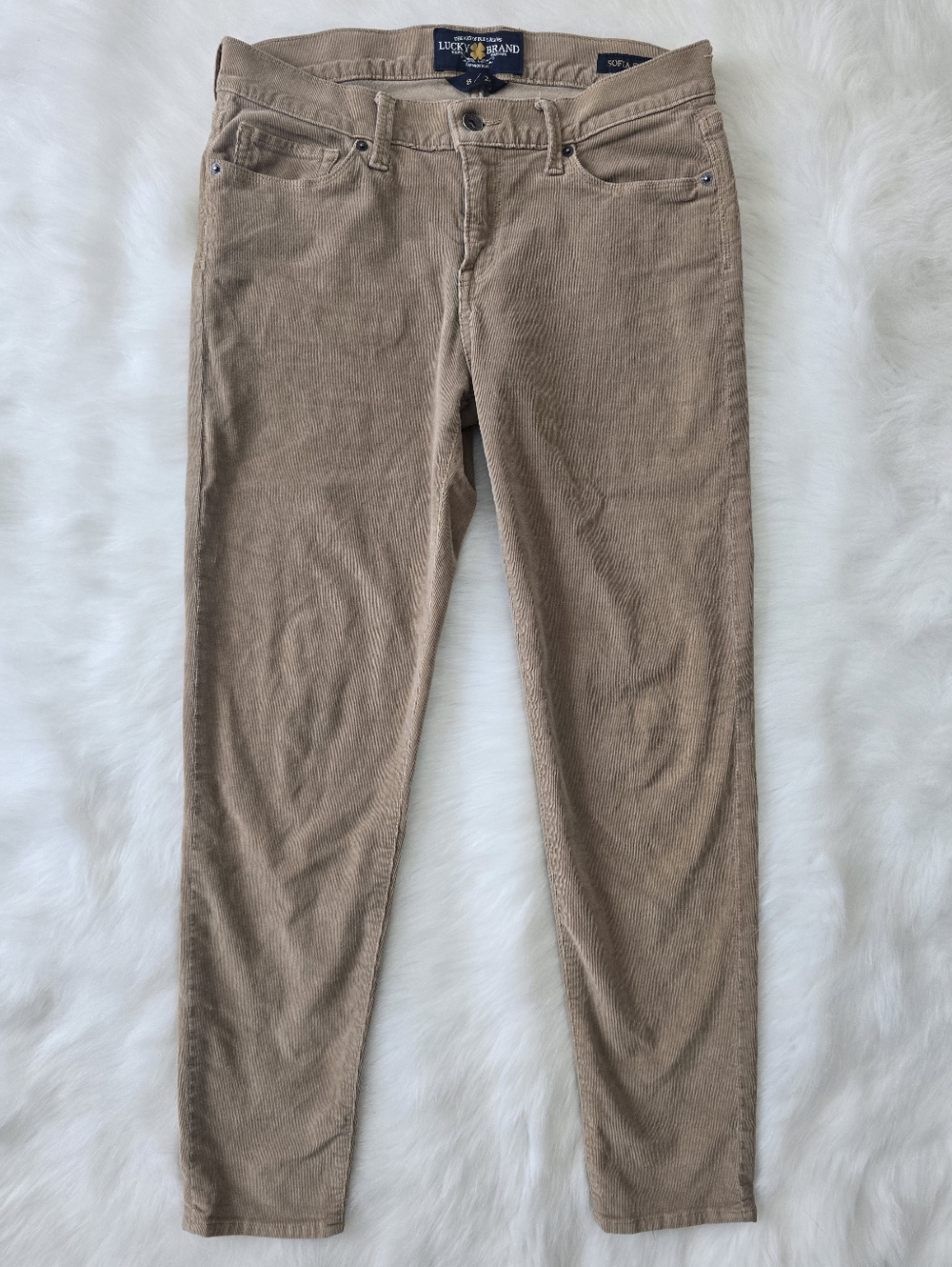 Lucky Brand Sofia Skinny Corduroy 8/29